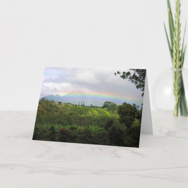 Tarjeta Sobre el arcoiris (Anverso)