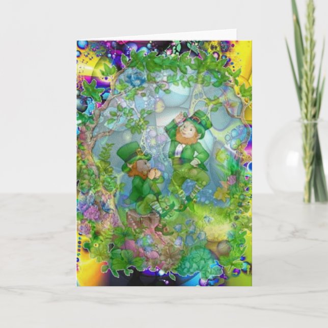 Tarjeta Sobre el arcoiris de Janiece Senn (Anverso)