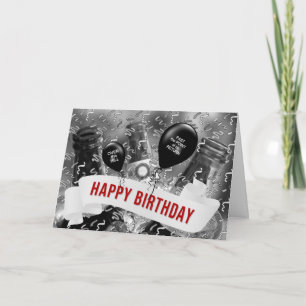 Tarjeta Sobre el Cubo de la Cerveza de Cumpleaños