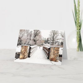 Tarjeta Sobre el invierno de la pasarela