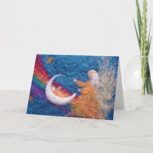 Tarjeta Sobre el puente del arco iris (Anverso)