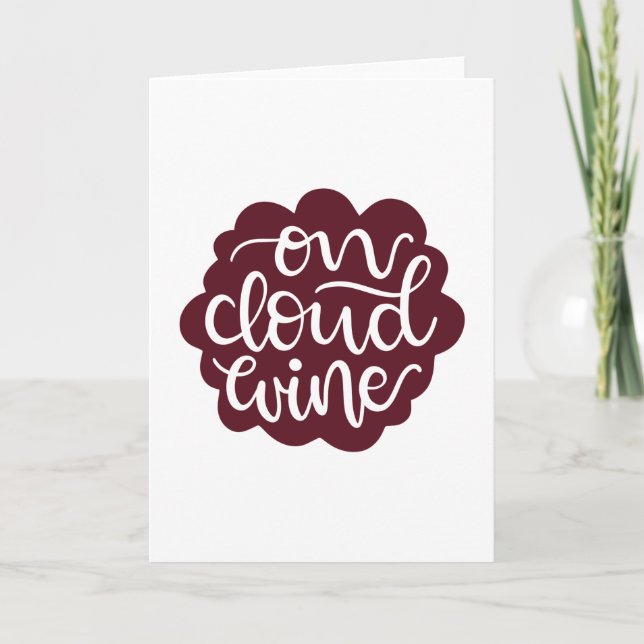 Tarjeta Sobre el vino en la nube (Anverso)