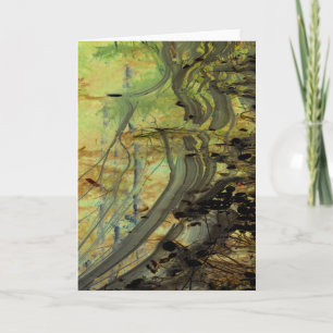 Tarjeta "Sobre la presa de Beaver I" Abstractly Enhanced P