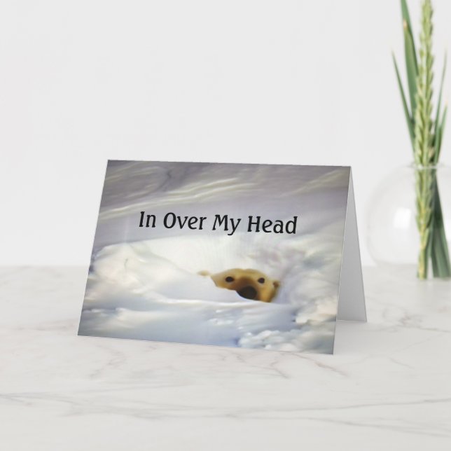 TARJETA "SOBRE MI CABEZA/CORAZÓN LLENO DE AMOR" (Anverso)