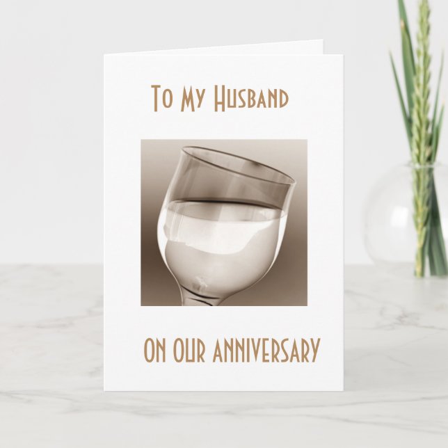 TARJETA SOBRE NUESTRO ANIVERSARIO "SILENCIO AL MARIDO DE N (Anverso)