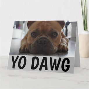 TARJETA SOBREDIMENSIONADA DE CUMPLEAÑOS PARA PERRO