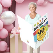 Tarjeta sobrevalorada de los globos de cumpleaños 