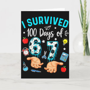 Tarjeta Sobreviví 100 Días De 67 Fútbol 100º Día De Colegi