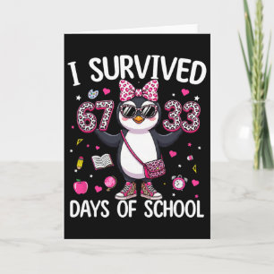 Tarjeta Sobreviví 67 33 Días De Maestra De Escuela Niños 1