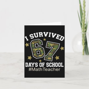 Tarjeta Sobreviví 67 Días De Camuflaje Escolar 6 7 Meme Pr