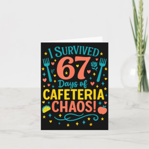 Tarjeta Sobreviví 67 Días De Caos En La Cafetería 67 Meme