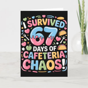 Tarjeta Sobreviví 67 Días De Caos En La Cafetería Meme Alm