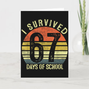 Tarjeta Sobreviví 67 Días De Colegio Seis Siete 6 7 Profes