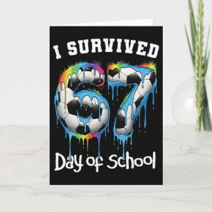 Tarjeta Sobreviví 67 Días De Escuela Divertido 67 Meme Pro