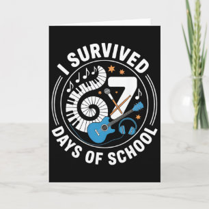 Tarjeta Sobreviví 67 Días De Escuela - Maestros Estudiante