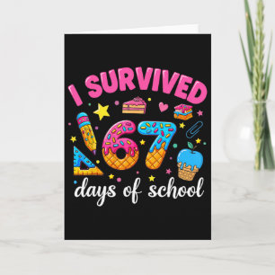 Tarjeta Sobreviví 67 días de escuela Meme divertido profes