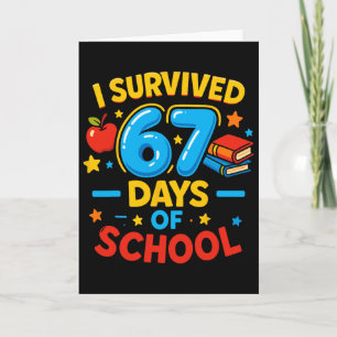 Tarjeta Sobreviví 67 Días De Escuela Seis Siete Meme Maest