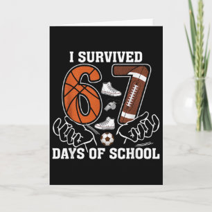 Tarjeta Sobreviví 67 Días De Fútbol De Colegio 