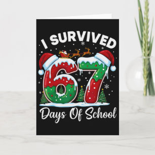 Tarjeta Sobreviví 67 Días De La Cuenta Regresiva De Navida