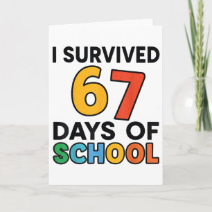 Tarjeta Sobreviví 67 Días De Maestro De Escuela Estudiante
