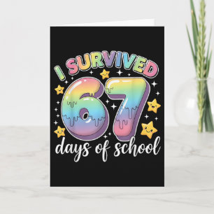 Tarjeta Sobreviví 67 Días De Maestros De Escuela Estudiant