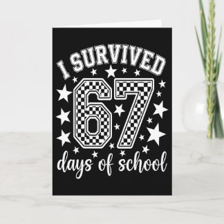 Tarjeta Sobreviví 67 Días De Maestros De Escuela Estudiant