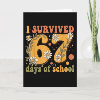 Tarjeta Sobreviví 67 Días De Maestros De Escuela Estudiant