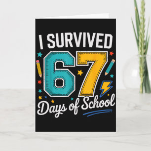 Tarjeta Sobreviví 67 Días De Maestros De Escuela Estudiant