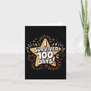 Tarjeta Sobreviví a 100 días de la celebración de las estr
