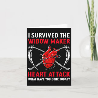 Tarjeta Sobreviví A La Enfermedad Cardíaca De La Viuda Cre