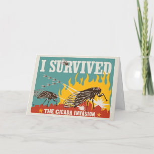 Tarjeta Sobreviví a la invasión de Cicada