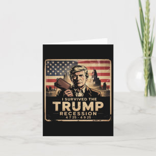 Tarjeta Sobreviví a la recesión de Trump