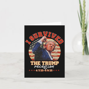 Tarjeta Sobreviví a la recesión de Trump en Estados Unidos