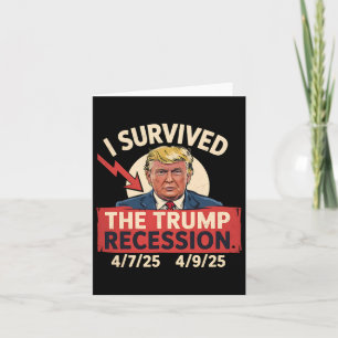 Tarjeta Sobreviví A La Recesión Trump 4725 - 4925
