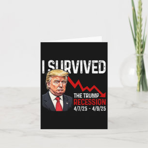 Tarjeta Sobreviví A La Recesión Trump 4725 4925 Trump Rec