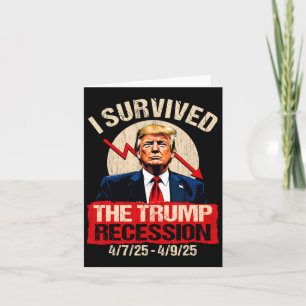 Tarjeta Sobreviví A La Recesión Trump 4725 4925 Trump Rec