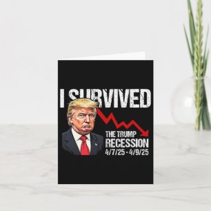Tarjeta Sobreviví A La Recesión Trump 4725 4925 Trump Rec