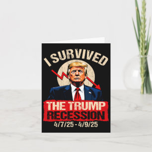 Tarjeta Sobreviví A La Recesión Trump 4725 4925 Trump Rec