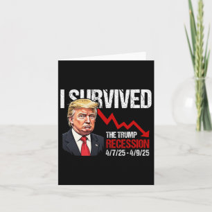 Tarjeta Sobreviví A La Recesión Trump 4725 4925 Trump Rec