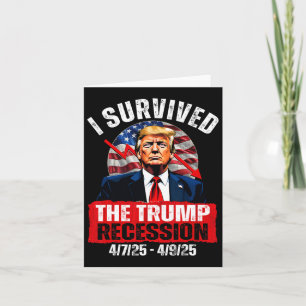 Tarjeta Sobreviví A La Recesión Trump 4725 4925 Trump Rec