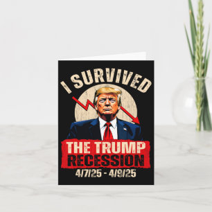 Tarjeta Sobreviví A La Recesión Trump 4725 4925 Trump Rec