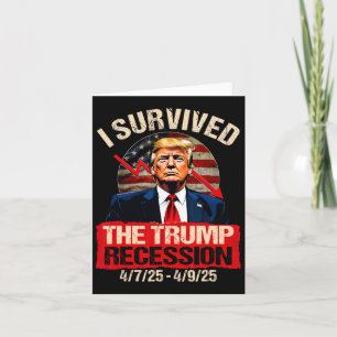 Tarjeta Sobreviví A La Recesión Trump 4725 4925 Trump Rec
