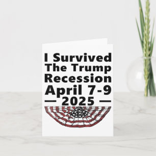 Tarjeta Sobreviví A La Recesión Trump Del 7 Al 9 De Abril