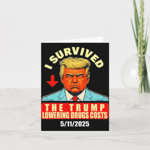 Tarjeta Sobreviví a los príncipes más bajos de Trump, homb