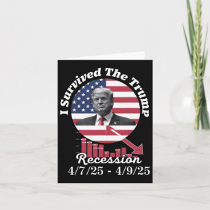 Tarjeta Sobreviví Al Humor De Abril De La Recesión Trump 4