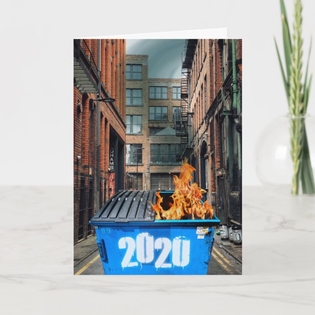 Tarjeta Sobreviví al incendio de los basureros de 2020 Fel (Anverso)