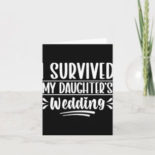 Tarjeta Sobreviví al padre Boda de mi hija