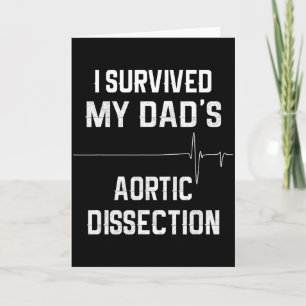 Tarjeta Sobreviví la disección aórtica de mi papá