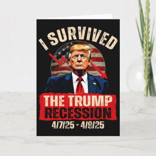 Tarjeta Sobreviví la recesión de Trump 4725 4925 Trump Rec