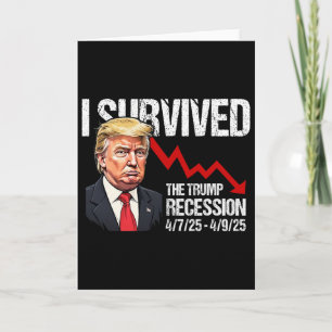 Tarjeta Sobreviví la recesión de Trump 4725 4925 Trump Rec